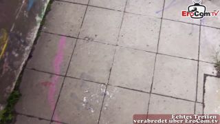 Skinny German Blonde Milf Pick Up Online For Outdoor Sex.-4