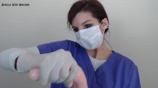 Stella Von Savage Milking Procedure Handjob Latex Gloves Latex!-8