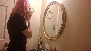 xxx video clip 14 Bathroom clit rub masturbation Voyeur – Nil Angelic on femdom porn bad breath fetish-0