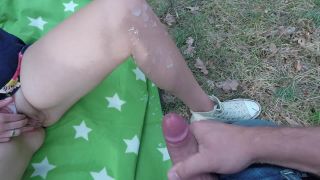 [Amateur] cutie in chucks quick roadside fuck and huge cumshot-9