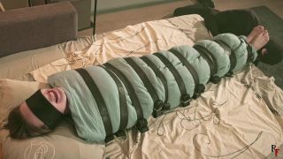 xxx video clip 1 insect fetish Foot worship for Dina that mummified with a blanket, tied bound girl on pussy licking-2