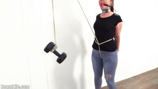 online xxx video 16 amadahy femdom Crotch rope weight challenge, bondage on femdom porn-7