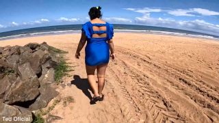 6297 Thick Brazilian Fucked At The Beach Pov-1