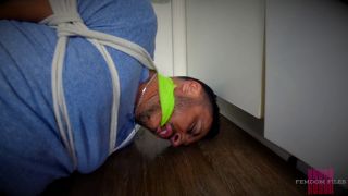  Bondage Nyxons FemDom Files: Castro Covington Inept Plumber Strung Up And Gagged  Bondage-9