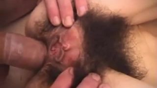 Very Hairy French Teen Fucked-7