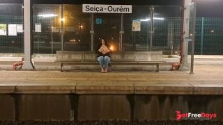 Public Outdoor Train Station Fuck with a Stranger-2