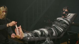 Pandora Gagged and Tightly Wrapped RFStudioProduction Mummified Bundle with Sweaty Bare Feet Tickling (Fetish porn)-8