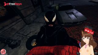 [GetFreeDays.com] Im Spiderman and fuck She Venom with incredible big tits and creampie Parody animation - Jazziuu Adult Stream February 2023-9