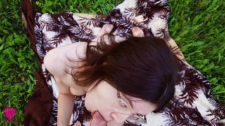 Sensual Sex In Nature With A Skinny Beauty On A Summer Sunny Early Morning, Ended With Oral Creampie 1080p-3