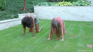 Afrodite And Luna Corazon – Outdoors yoga muscle Afrodite, Luna Corazon-0