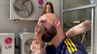 online adult clip 30 Gg Producer – Cleaning Paulinhas Dirty Feet Spit Bonus - foot fetish - fetish porn gay male foot fetish-1