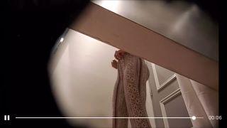 beauty blonde girl in the fitting room. hidden cam-1