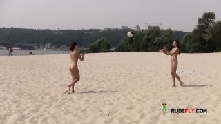 Girl girls on nude  beach-1