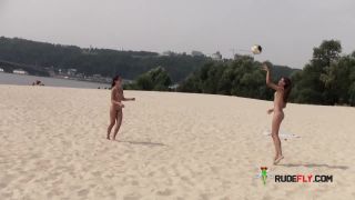 Girl girls on nude  beach-2