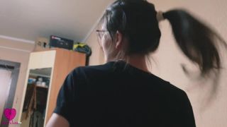 A Girl Without Underwear In Only A TShirt And Stockings Really Wanted Sex 1080p-5