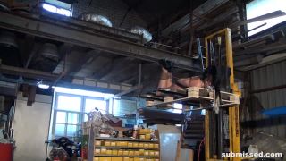 Submissed e329 Leyla hogtied tapegagged forklifted-9