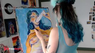 [GetFreeDays.com] A very naughty self portrait painting Sex Clip January 2023-7