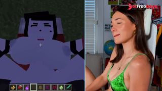 Reacting to Weird Minecraft Porn with a Fantasy Dildo-6