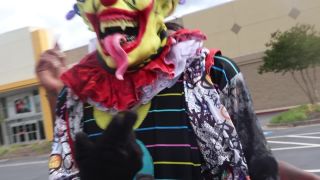 GIbbyTheClown - Whore sucks clown dick in restaurant - Public Blowjob-8