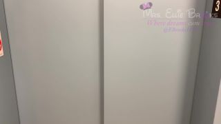 M@nyV1ds - Ellie Brooks - Sucking off 2 men in a public elevator-4