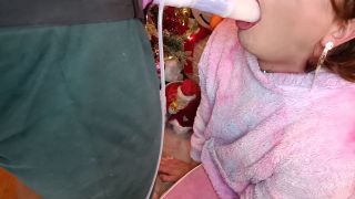 Hot Femboy Sucking Off A Huge Horse Size Dildo. Gets Own Sperm In Her H.-3