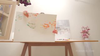 Rebecca's Clips Solo Paint Hard Dildo Fuck-1