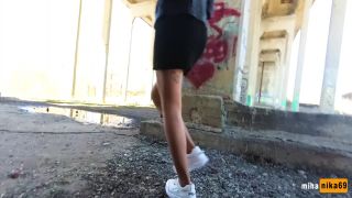 MihaNika69 - Public Blowjob Outdoors under the Bridge - POV-9