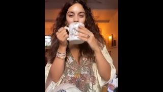 Vanessa sipping a coffee-4