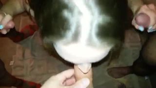 692245 Slutty hotwife gets 3 guys off.-6