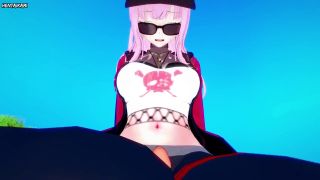 TheHentaiKami - Mori Calliope the Vtuber Gives An Amazing Footjob-9