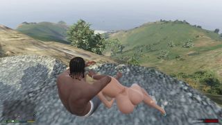 GTAHub - GTA 5 Hentai: Franklin Fucked Anal Tracey De Santa Made Her Cum at Mountain View Erotic Scene-2