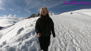 LittleMaryLollipop - Blowjob Teen In a Public Ski Resort  on russian beautiful blonde with perfect body-0