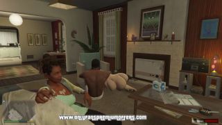 GTAHub - GTA 5 Hentai: Franklin Fucked His Step-Sister and She Sucked His Cum Dry Erotic Scene-5