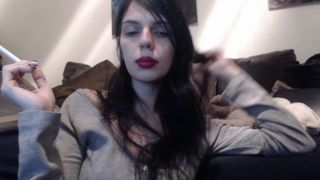 PrincessCica - Red Lips and Smoke - Smoking-2