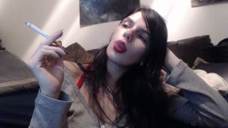 PrincessCica - Red Lips and Smoke - Smoking-5