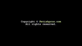 FetishPros H265Rose Leather Cuff Hogtie Struggle-9