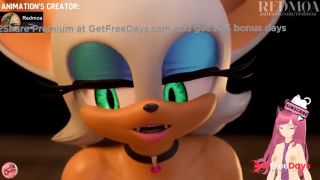 Rouge the Bat has the biggest tits in the world and kisses my dick Redmoa animation - Jazziuu-1