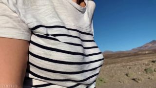 Eva Elfie - Public Teen Sex in the Convertible Car on a way to Las Vegas [1080p] - Teen-0