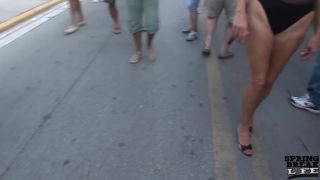 online video 4 Fantasy Fest Body Painted Milfs in the Street, black blonde anal porn on public -2