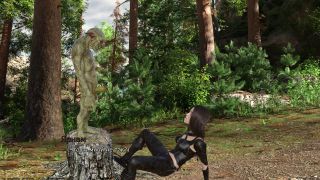 Alenkah - creepy monster impregnates redhead virgin girl with big cock-9