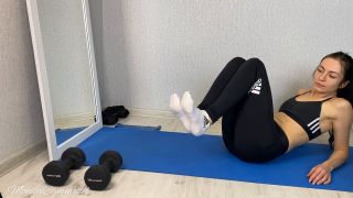 Princess Monica H265 Princess Monica - Feet tease in socks, trainers and barefoot (id 2618532)-3