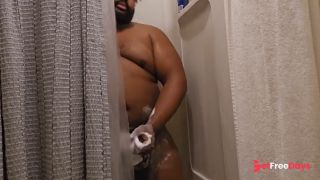 [GetFreeDays.com] Thick Black Daddy Showers and Jerks It Porn Leak February 2023-4