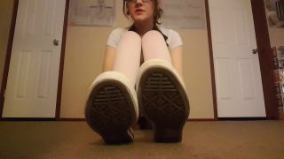 denture fetish Pov – Frostyprincess – School Girl Stinky Stockings, stocking feet on feet porn-1