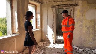 PaolaBlaze's Rough Demolition Sex Public Blowjob 1080p-1