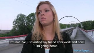 7151 Hot Blonde Wants Stranger To Fuck Her Outside-1