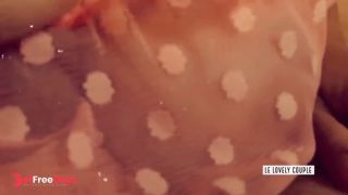 he loves to fuck my big tits in sexy lingerie and cum all over my chest  LeLovelyCouple-4