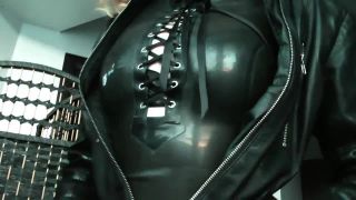 xxx video clip 49 Goddess Celine - Wank For Leather Darkness on pov mature femdom strapon-0