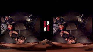 KinkVR: Leigh Raven, Charlotte Sartre - Crushing Convictions - Part I  on threesome robot femdom-2