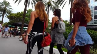 Candid vor hot ass in striped leggings incredible-5