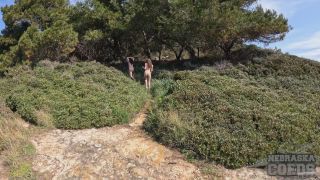 Abbie Storm aka Dora & Gabriella Lati - Hiking Nude On Abandoned Island In Cro.-1